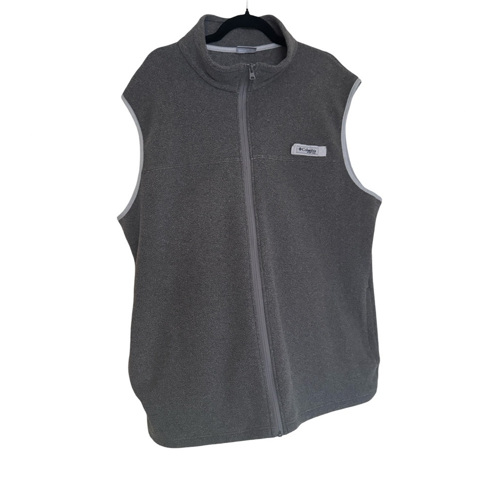 Columbia Charcoal Fleece Vest - Picture 1 of 7